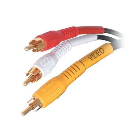 QUEST TECHNOLOGY INTERNATIONAL RCA (M-M) Audio/Video Composite Dubbing Cable - 3 Ft VCA-3203